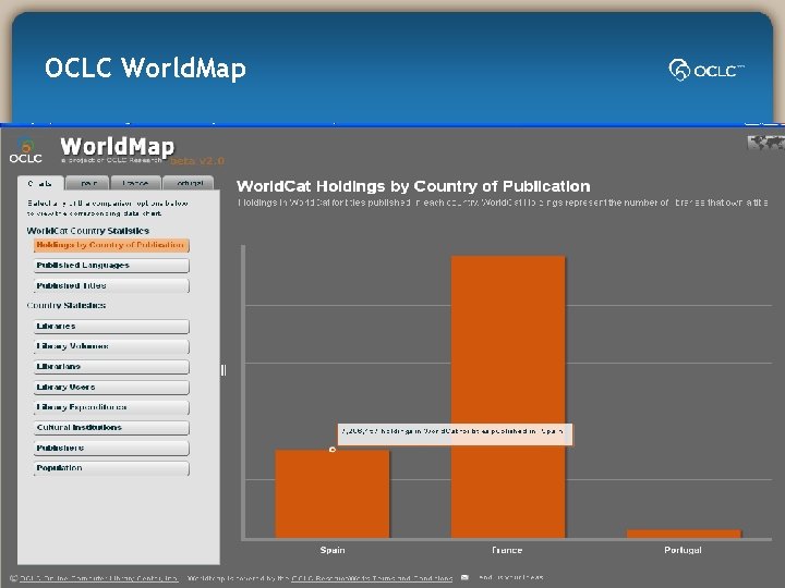 OCLC World. Map 