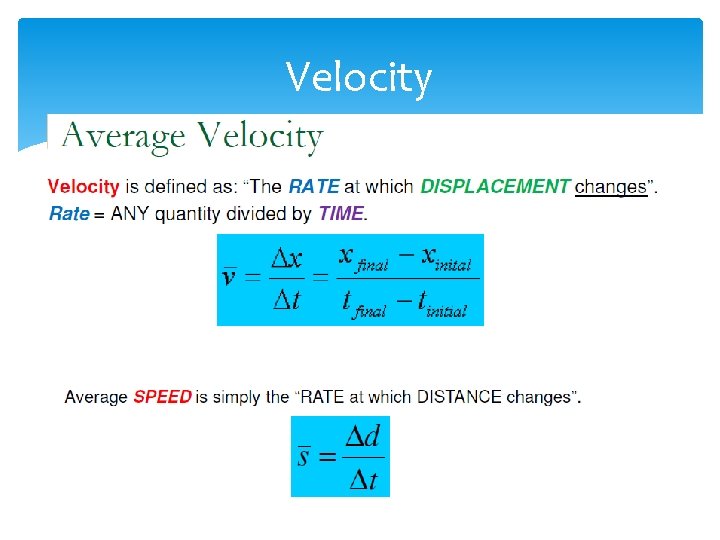 Velocity 