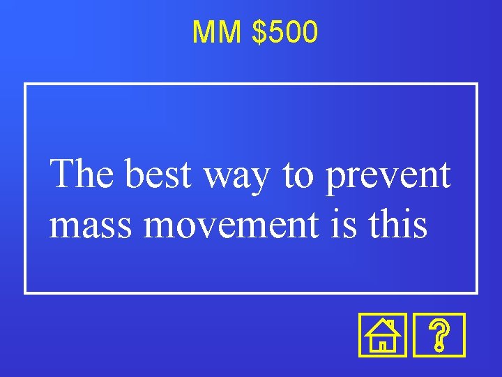 MM $500 The best way to prevent mass movement is this 