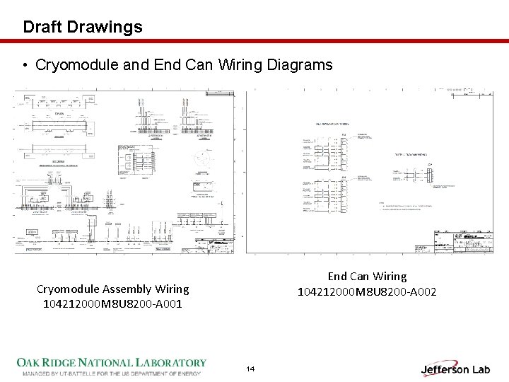 Draft Drawings • Cryomodule and End Can Wiring Diagrams End Can Wiring 104212000 M