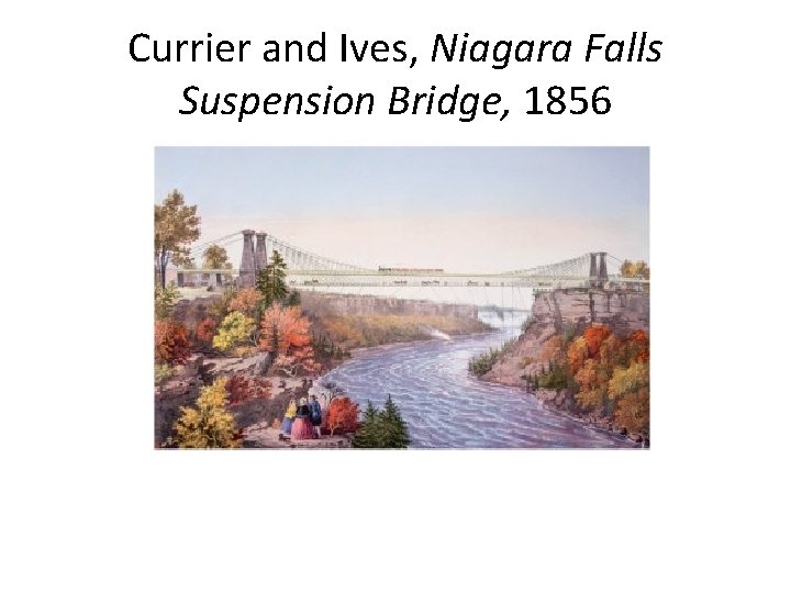 Currier and Ives, Niagara Falls Suspension Bridge, 1856 