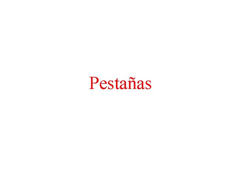 Pestañas 