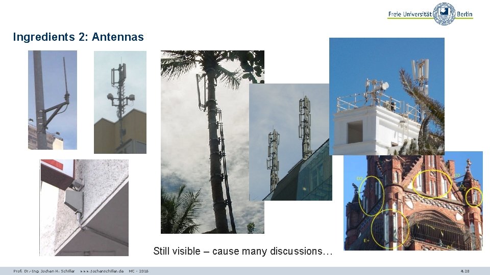 Ingredients 2: Antennas Still visible – cause many discussions… Prof. Dr. -Ing. Jochen H.