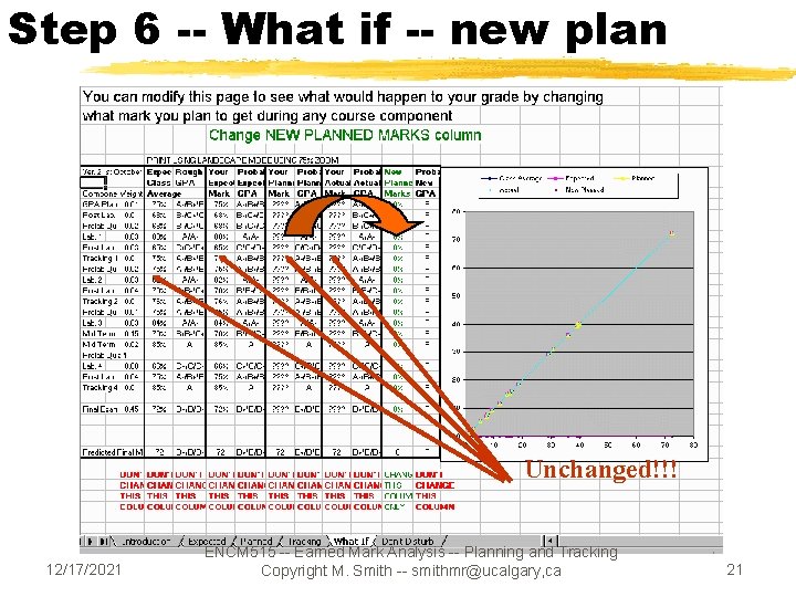 Step 6 -- What if -- new plan Unchanged!!! 12/17/2021 ENCM 515 -- Earned Step 6 -- What if -- new plan Unchanged!!! 12/17/2021 ENCM 515 -- Earned
