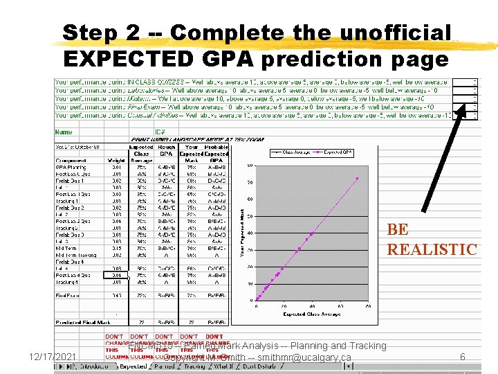 Step 2 -- Complete the unofficial EXPECTED GPA prediction page BE REALISTIC 12/17/2021 ENCM Step 2 -- Complete the unofficial EXPECTED GPA prediction page BE REALISTIC 12/17/2021 ENCM