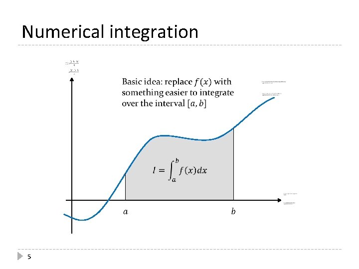 Numerical integration 5 