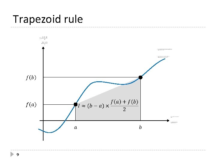 Trapezoid rule 9 