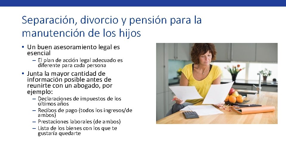 Separación, divorcio y pensión para la manutención de los hijos • Un buen asesoramiento