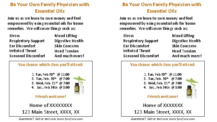 Be Your Own Family Physician with Essential Oils Join us as we learn to