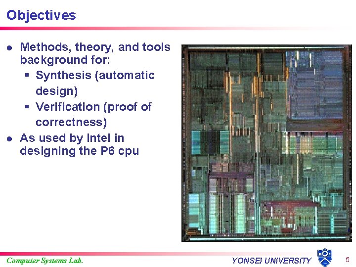 CAD and Design Automation Sungho Kang Yonsei University