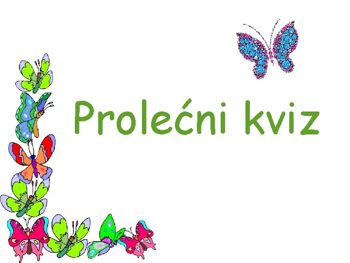 Prolećni kviz 