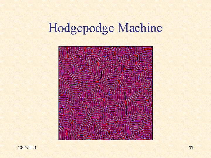 Hodgepodge Machine 12/17/2021 33 