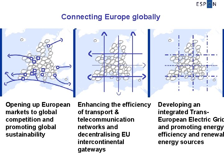 Connecting Europe globally Opening up European markets to global competition and promoting global sustainability