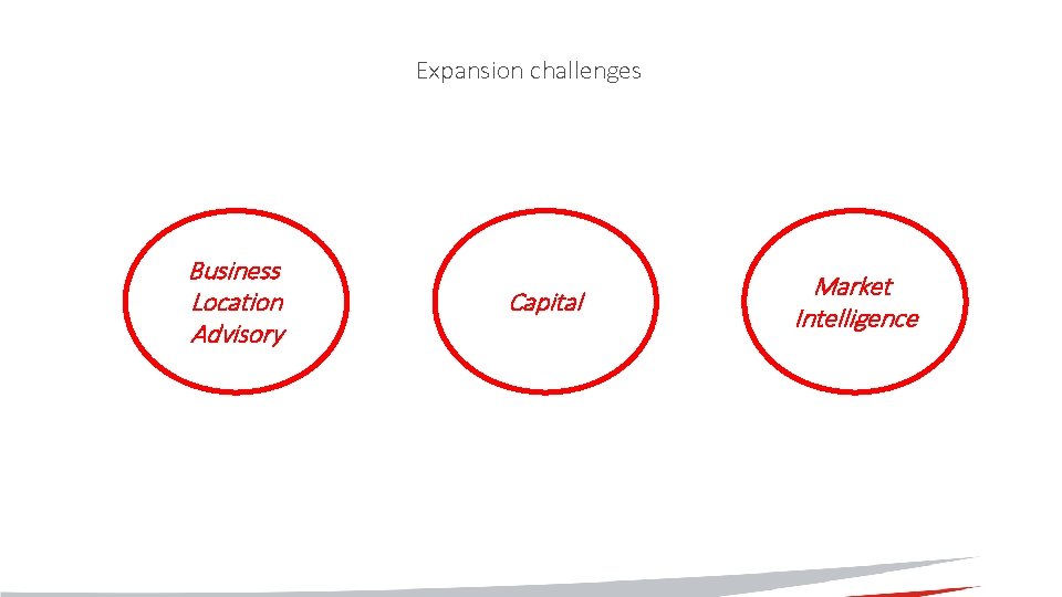 Expansion challenges Business Location Advisory Capital Market Intelligence 