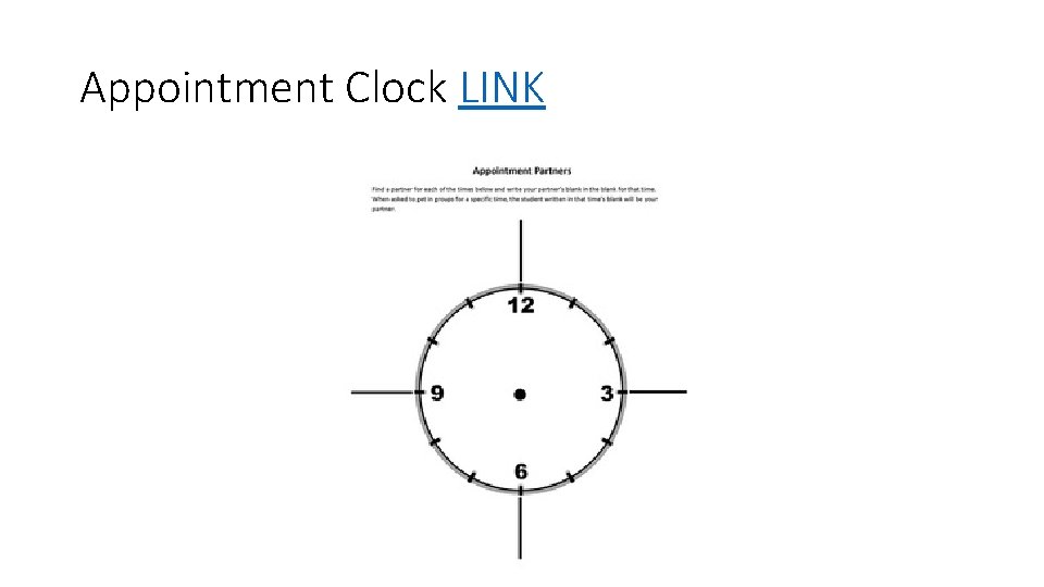 Appointment Clock LINK 