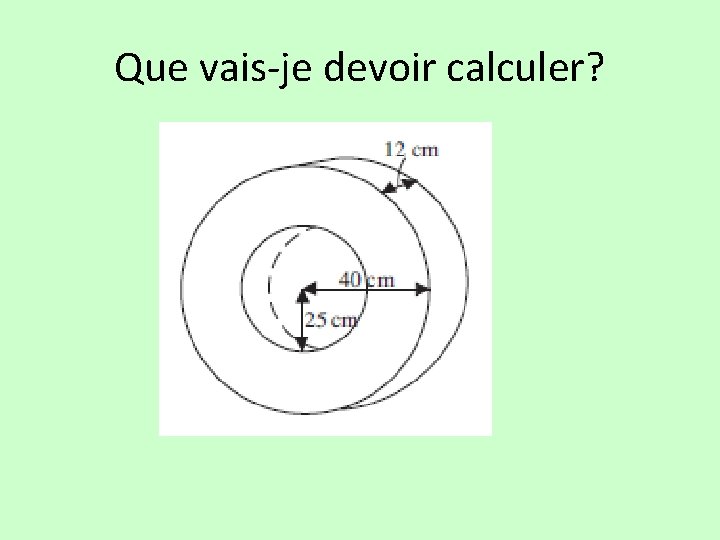 Que vais-je devoir calculer? 