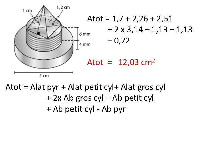 PLAN Atot = 1, 7 + 2, 26 + 2, 51 + 2 x