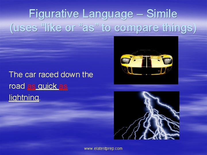 Figurative Language RW 1 5 5 th Grade