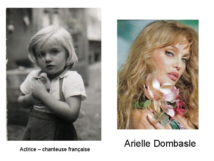 Actrice – chanteuse française Arielle Dombasle 