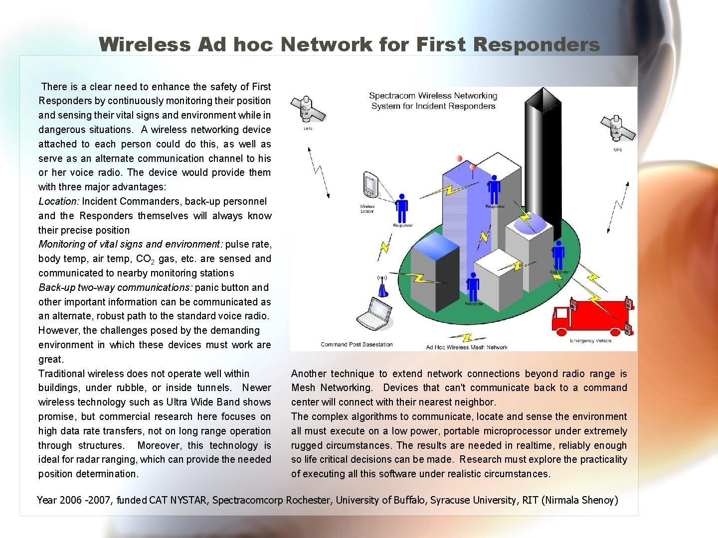 Curated visual reference: First Responder Wireless Network Expansion Reference: Wireless Ad Hoc Network For First Responders There