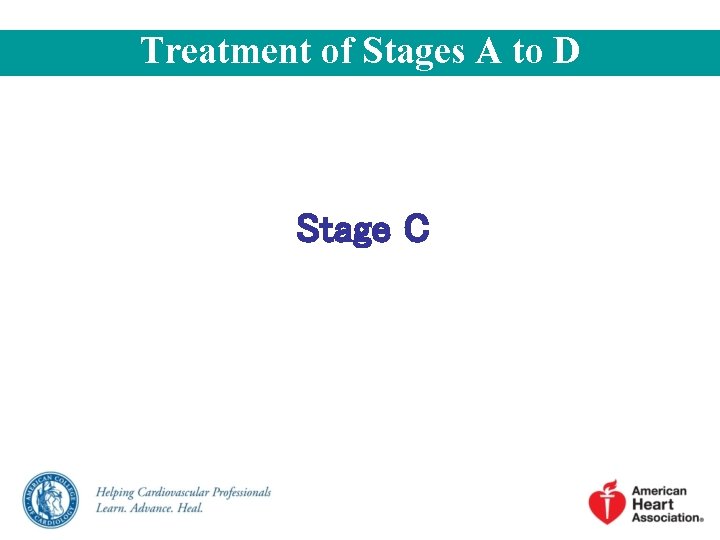 Treatment of Stages A to D Stage C 