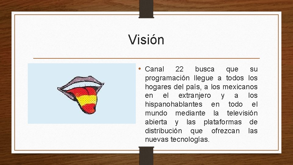 Visión • Canal 22 busca que su programación llegue a todos los hogares del