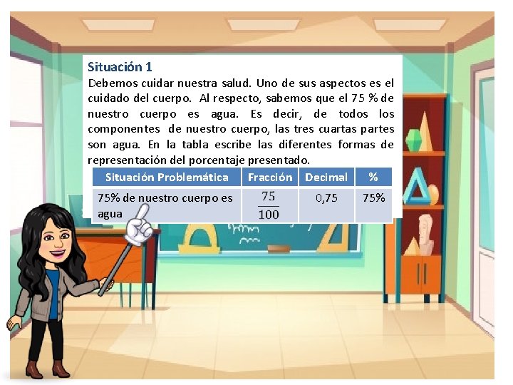 Situación 1 Debemos cuidar nuestra salud. Uno de sus aspectos es el cuidado del