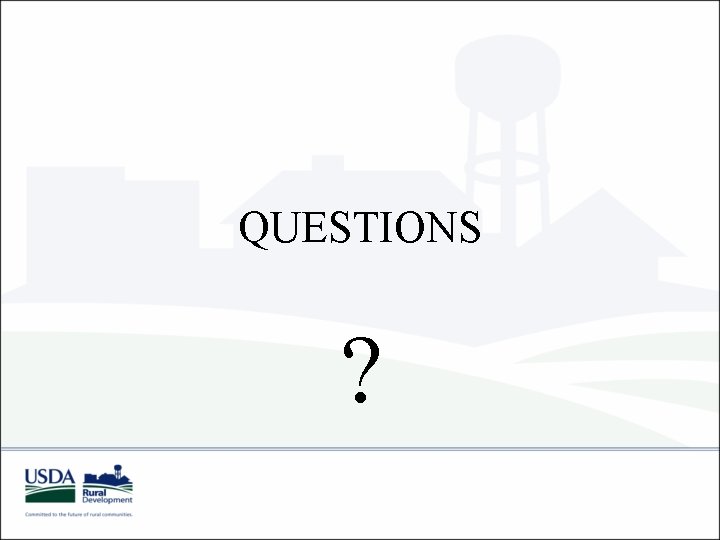 QUESTIONS ? QUESTIONS ?