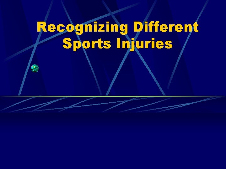 Recognizing Different Sports Injuries 