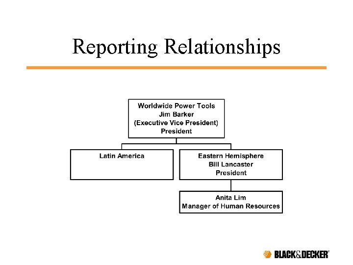 Reporting Relationships 