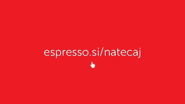 espresso. si/natecaj 