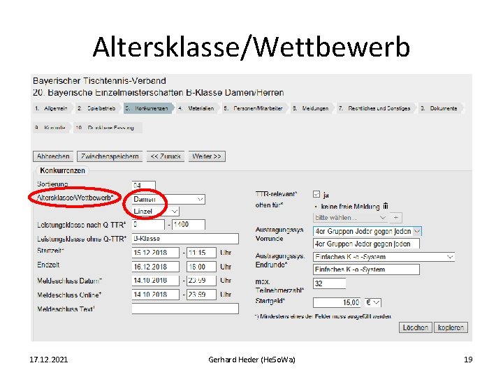 Altersklasse/Wettbewerb 17. 12. 2021 Gerhard Heder (He. So. Wa) 19 