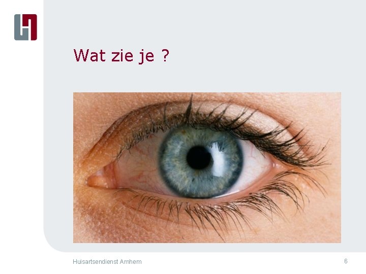 Wat zie je ? Huisartsendienst Arnhem 6 