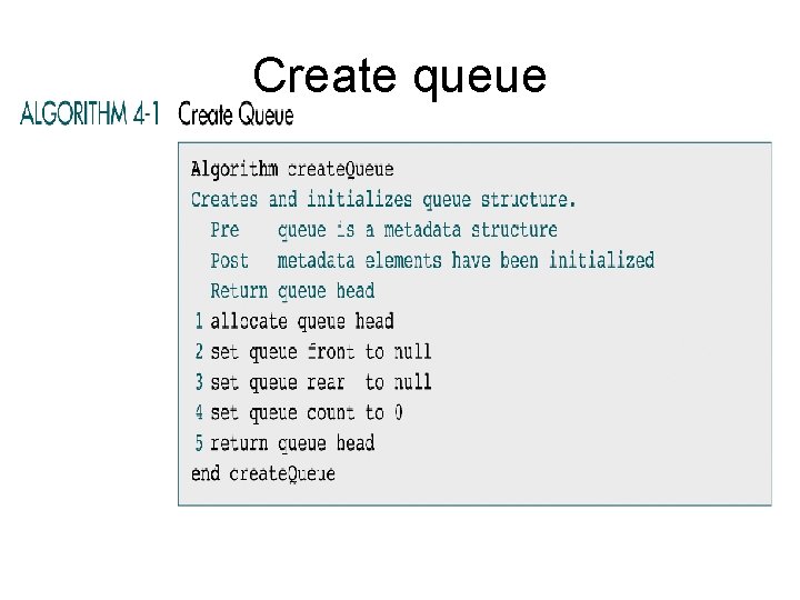 Create queue 