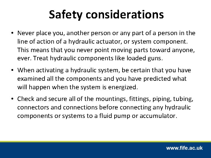 Safety considerations • Never place you, another person or any part of a person