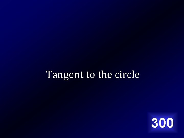 Tangent to the circle 300 