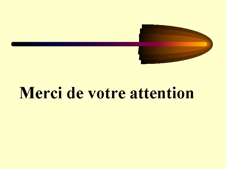 Merci de votre attention 