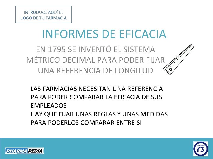 INTRODUCE AQUÍ EL LOGO DE TU FARMACIA INFORMES DE EFICACIA EN 1795 SE INVENTÓ