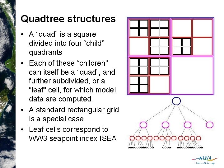 Quadtree structures • A “quad” is a square divided into four “child” quadrants •