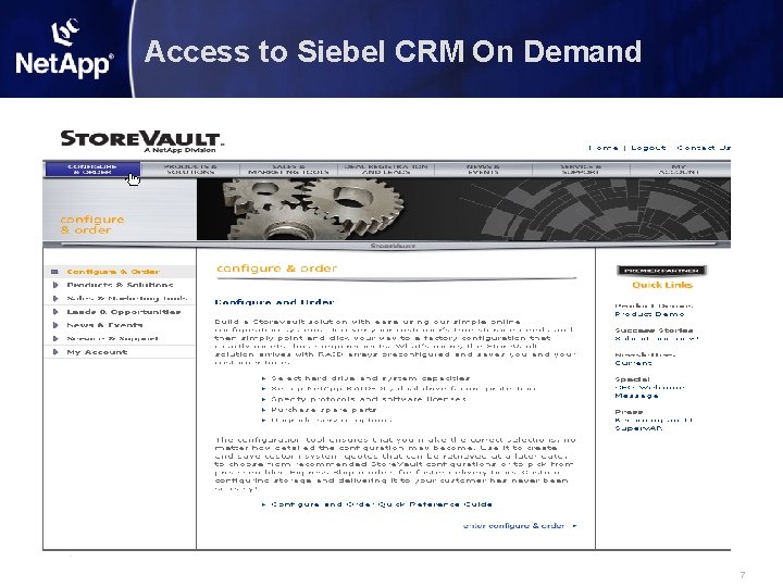 Access to Siebel CRM On Demand 7 