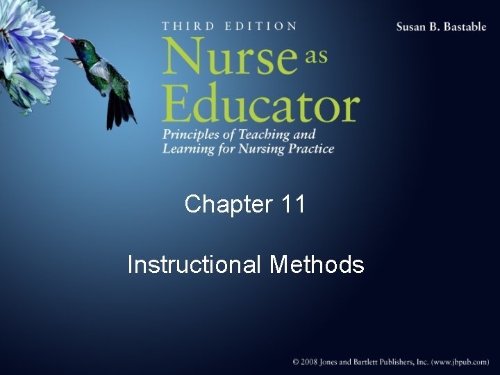 Chapter 11 Instructional Methods 