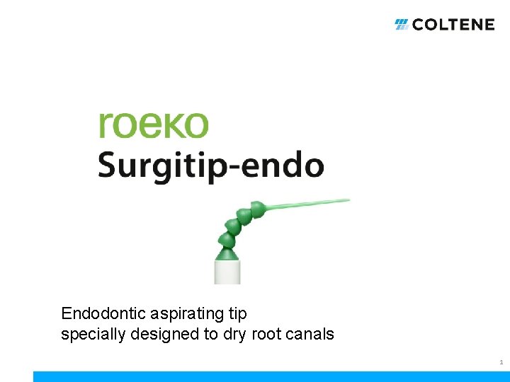 Endodontic aspirating tip specially designed to dry root canals 1 