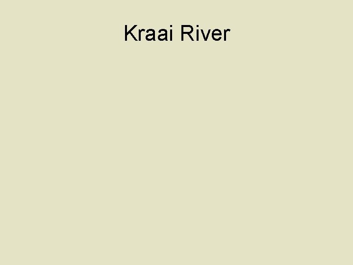 Kraai River 
