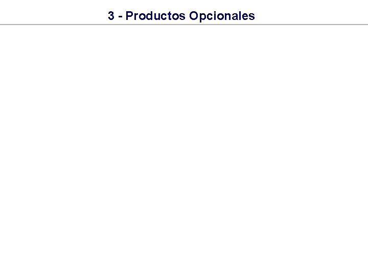 3 - Productos Opcionales 