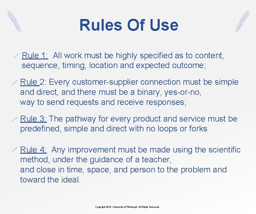 Rules Of Use Rule 1: All work must be highly specified as to content,