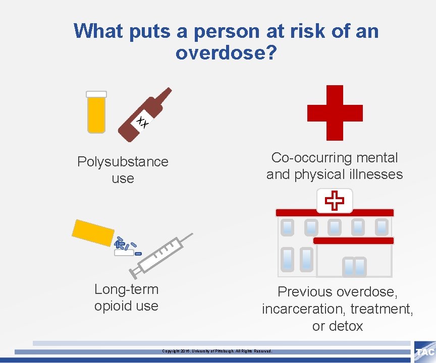 What puts a person at risk of an overdose? Polysubstance use Co-occurring mental and