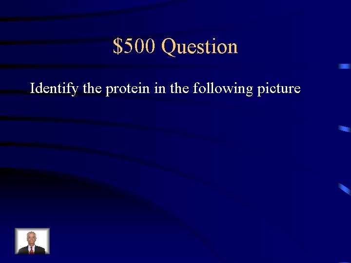 $500 Question Identify the protein in the following picture 