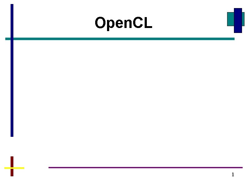 Open. CL 1 