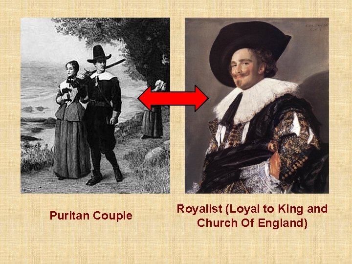 Puritan Couple Royalist (Loyal to King and Church Of England) 