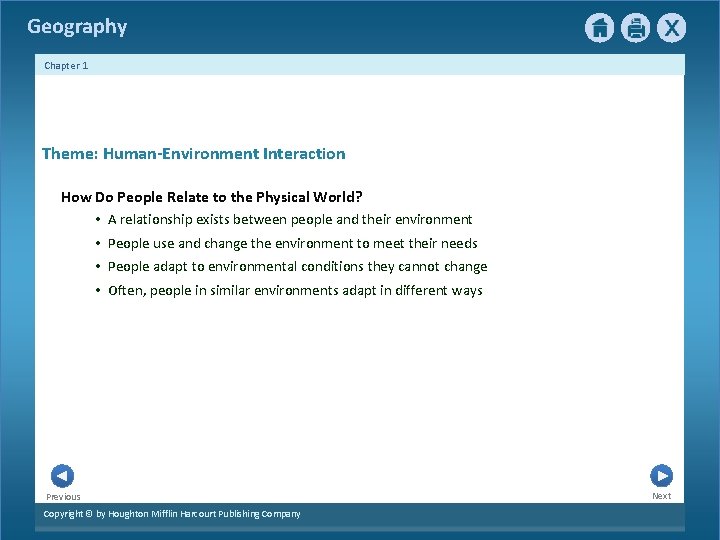 Geography Chapter 1 Physical Geography Looking at the